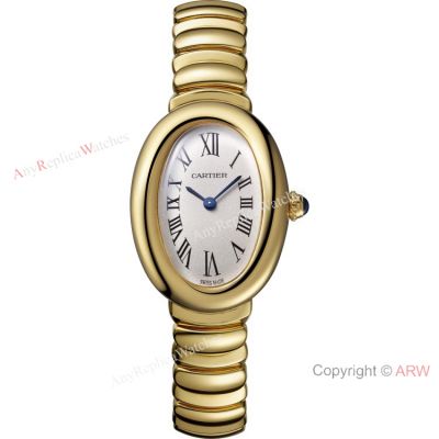 Swiss Grade Cartier Baignoire De 1920 Yellow Gold Watches